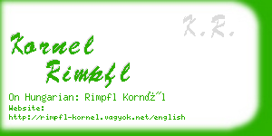 kornel rimpfl business card